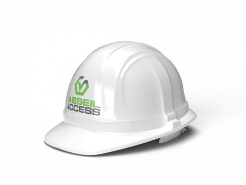 Abseil Access branded hard hat.