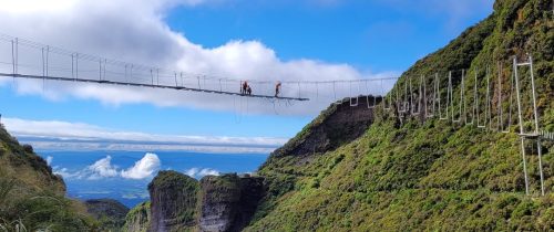 106m long suspension bridge across the Manganui Gorge on Taranaki Mounga